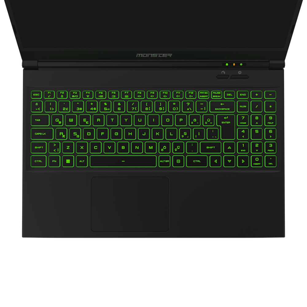 Abra A5 V19.2 15.6_ Gaming Laptop Klavye ve Ekran